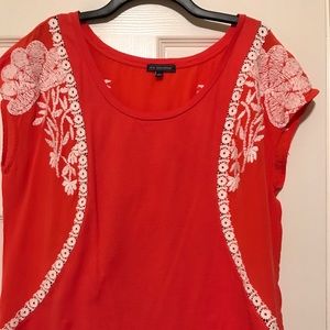 Embroidered top